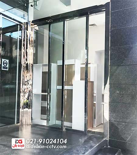 درب اتوماتیک با فریم استیل