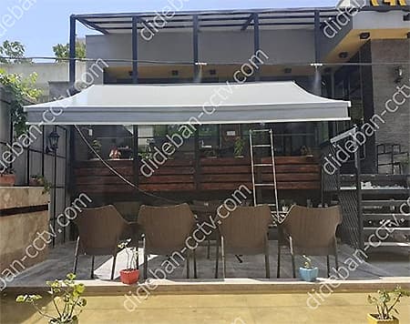 سایبان طوسی رنگ مغازه