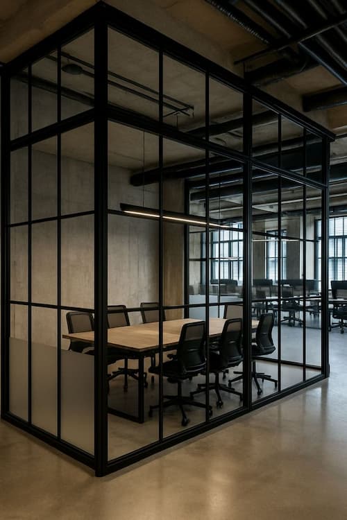 پارتیشن اداری شیشه ای نیویورکی